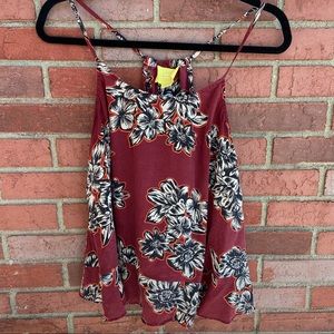 Maeve Anthropologie Womens Silk Floral Print Tank Top